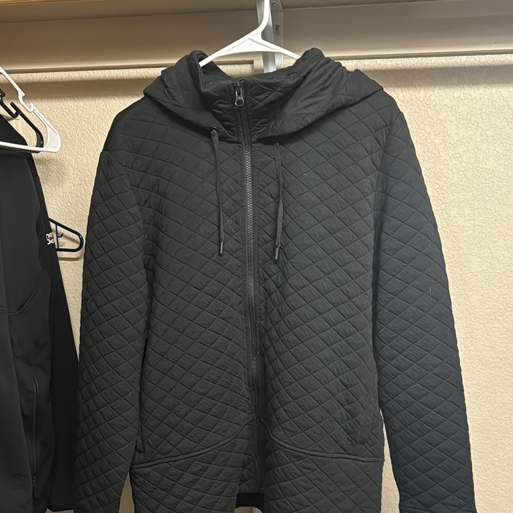 Men's Black Quilted Jacket